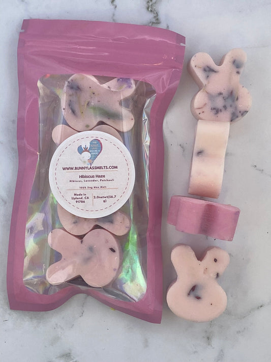 Hibiscus Haze - Floral scented soy wax melt